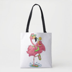 Bolso De Tela Vacaciones de verano de Flamingo
