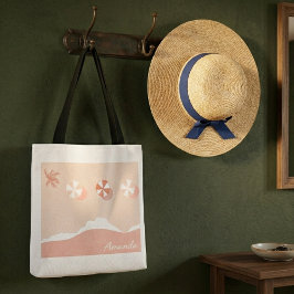 Bolso De Tela Vacaciones de verano en el mar de playa personaliz