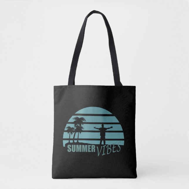 Bolso De Tela vacaciones en familia en verano (Anverso)