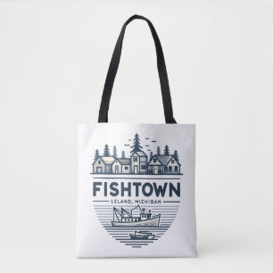 Bolso De Tela Vacaciones en Fishtown Leland Michigan