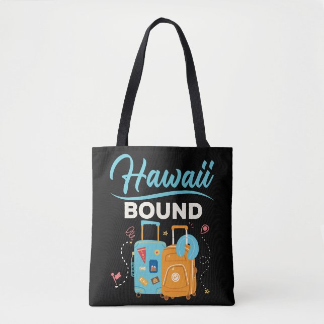 Bolso De Tela Vacaciones en Hawái Bound Hawaii (Anverso)