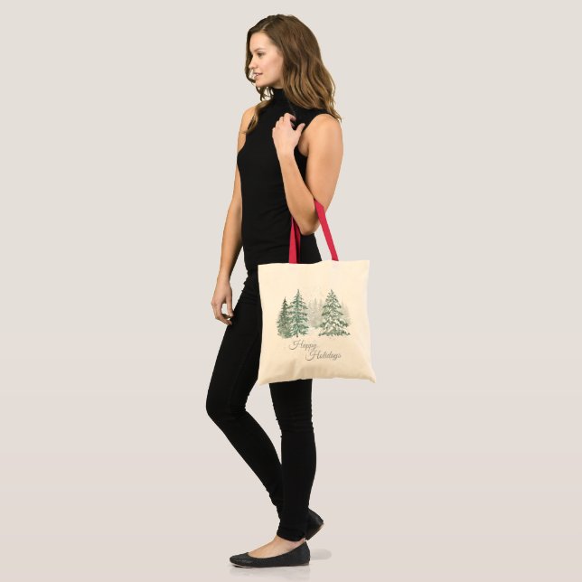 Bolso De Tela Vacaciones en invierno (Anverso (modelo))