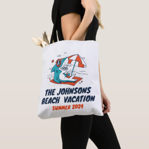 Bolso De Tela Vacaciones en la playa de Guay Shark
