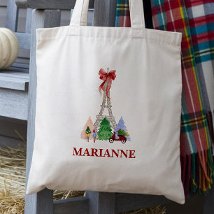 Bolso De Tela Vacaciones en la Torre Eiffel de París en Francia