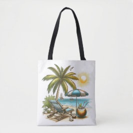 Bolso De Tela Vacaciones en tiempo de playa