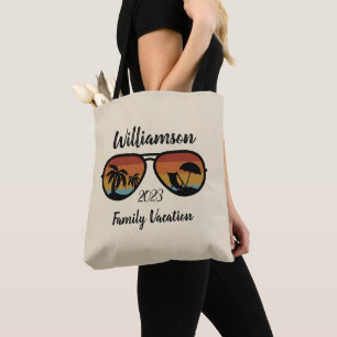 Bolso De Tela Vacaciones familiares personalizadas