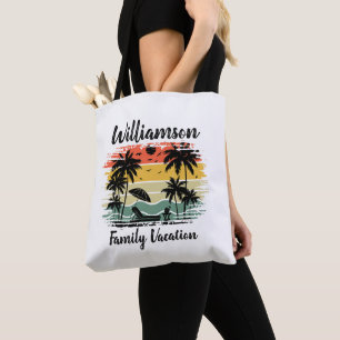 Bolso De Tela Vacaciones familiares personalizadas