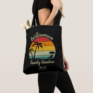 Bolso De Tela Vacaciones familiares personalizadas