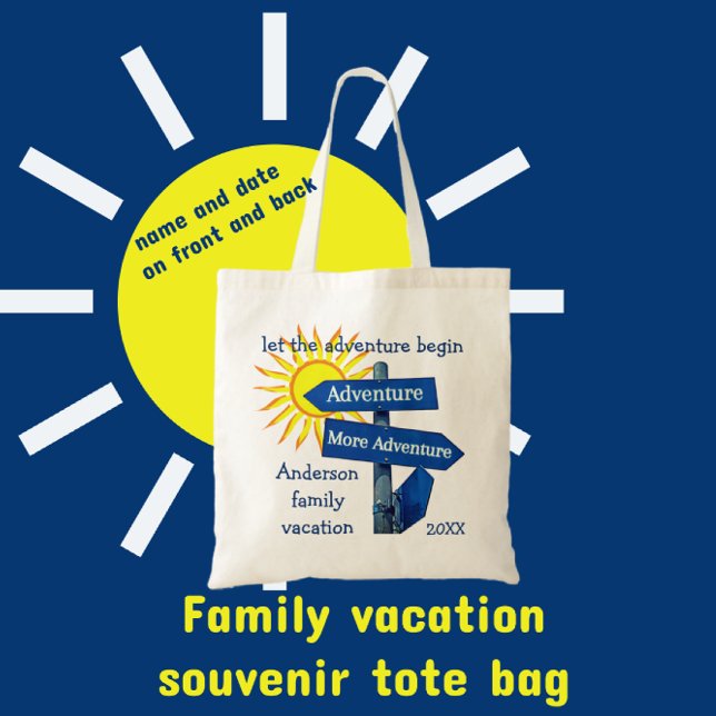 Bolso De Tela Vacaciones Familiares Que Empiecen Las Aventuras (Subido por el creador)
