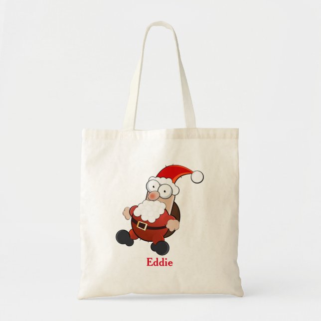 Bolso De Tela Vacaciones personalizadas de Navidades de Santacla (Frente)