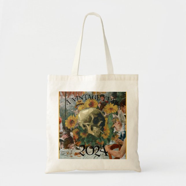 Bolso De Tela Vacaciones por cumpleaños de la Reunión de Escuela (Frente)