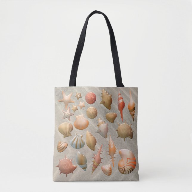 Bolso De Tela Vacaciones veraniegas de arena tropical (Anverso)