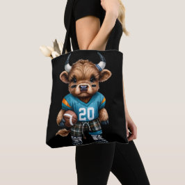 Bolso De Tela Vacas de las Tierras Altas y Fútbol Americano