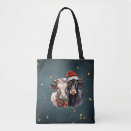 Bolso De Tela Vacas de Navidades cortos