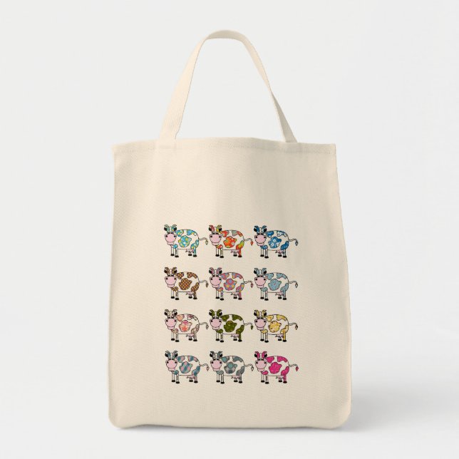 Bolso De Tela Vacas enrrolladas (Frente)