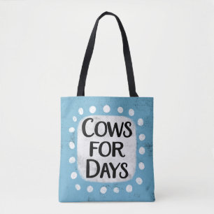 Bolso De Tela Vacas Por Días Tosta Bag