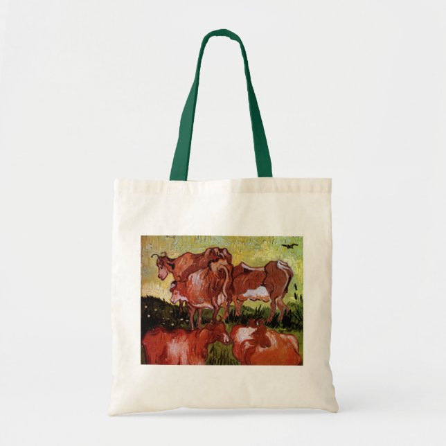 Bolso De Tela Vacas (según Jordaens) de Vincent van Gogh (Frente)