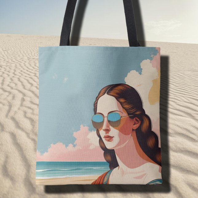 Bolso De Tela Vacation Vibes Mona Lisa Tote Bag (Subido por el creador)
