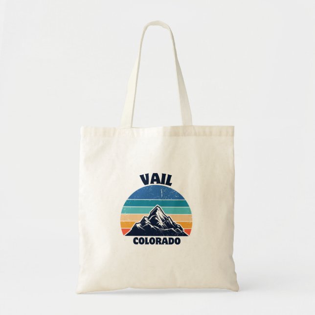 Bolso De Tela Vail colorado (Frente)