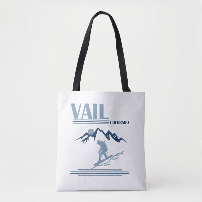 Bolso De Tela Vail Colorado snowboard (Anverso)