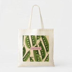 Bolso De Tela Vaina de Guisante Verde Juguetona y Caprichosa Per