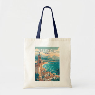 Bolso De Tela Valencia España Ilustracion Viaje de arte