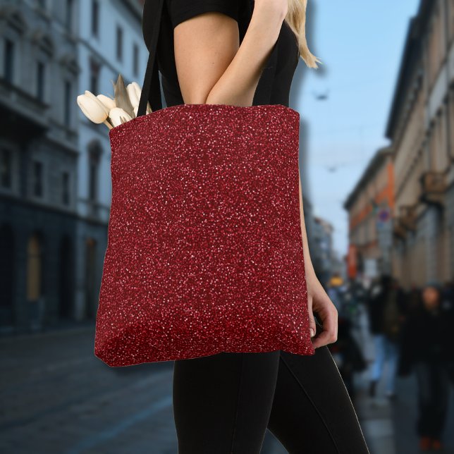 Bolso De Tela Valentine Classic Trendy Red Glitter (Subido por el creador)