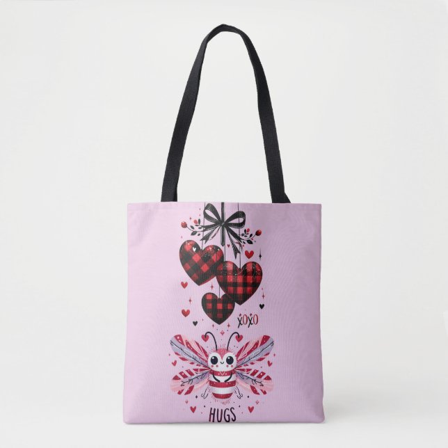 BOLSO DE TELA VALENTINE CUDDLE BUG HUGS (Anverso)