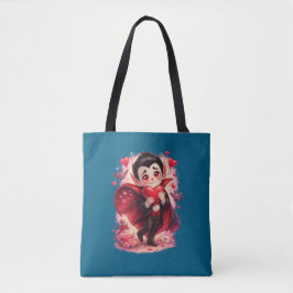 Bolso De Tela Valentine Funny Dracula tote bag - two-sided