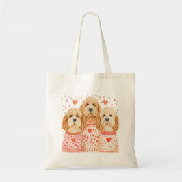 Bolso De Tela Valentine Goldendoodle Dogs