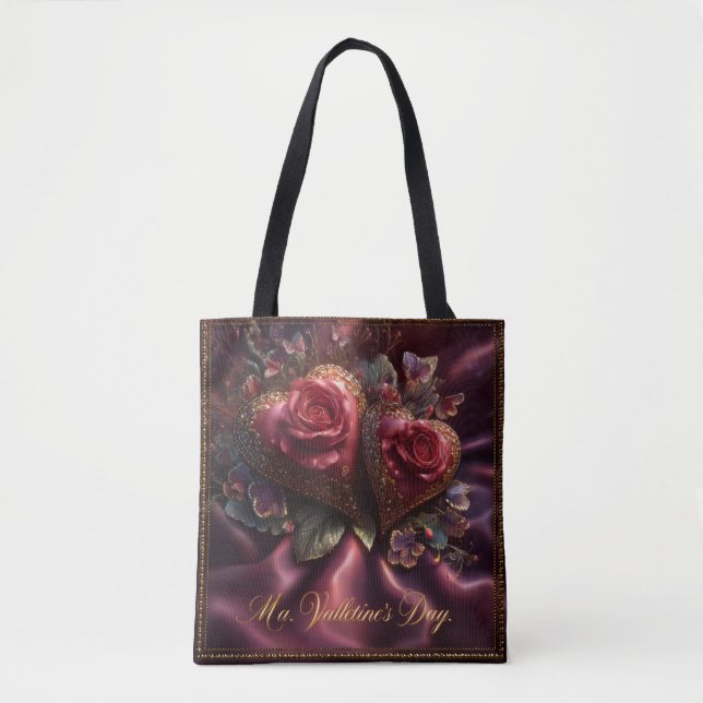 Bolso De Tela Valentine’s Day Tote Bag | Romantic, Cute (Anverso)
