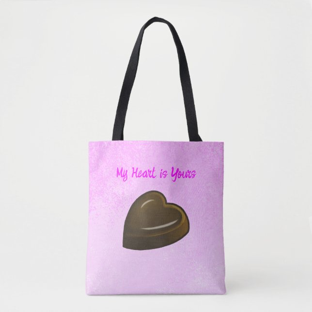 Bolso De Tela Valentines Chocolate Heart (Anverso)
