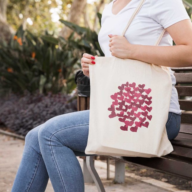 Bolso De Tela Valentine's day hearts - viva magenta (Subido por el creador)