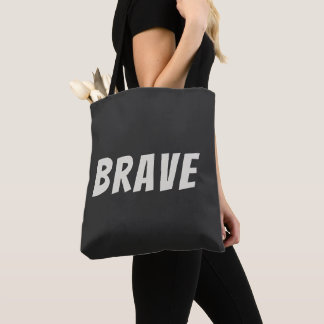 Bolso De Tela Valiente Motivacional Inspirador
