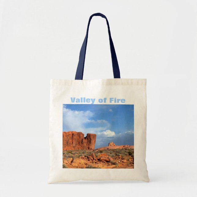 Bolso De Tela Valle del totebag de Nevada del fuego (Frente)