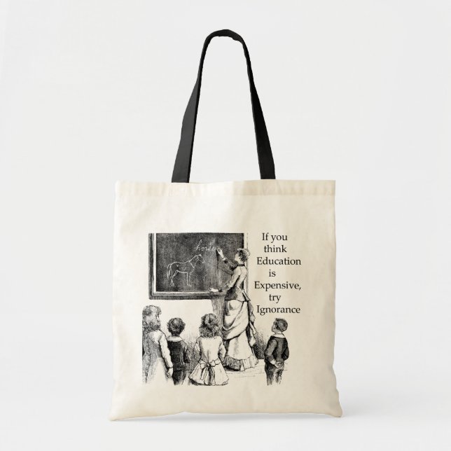 BOLSO DE TELA VALOR DE LA EDUCACIÓN (Frente)