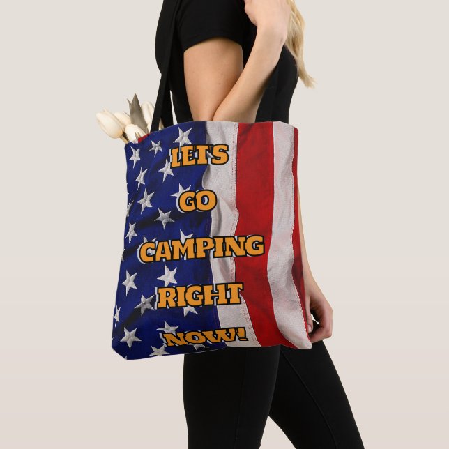 BOLSO DE TELA ¡VAMOS A CAMPING AHORA MISMO! (Detalle)