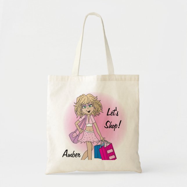Bolso De Tela ¡Vamos a comprar Chica! (Frente)