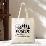 Bolso De Tela Vamos a conseguir una fiesta de soltera de vaquera<br><div class="desc">Vamos a conseguir unas ruidosas mochilas de equipo de la bachillerato. Para ponerse de humor obtén bolsas de juego para tu equipo,  puede ser un regalo de favor.</div>