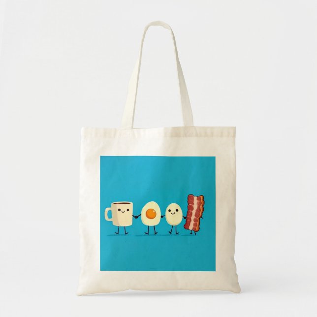 Bolso De Tela Vamos a desayunar (Frente)