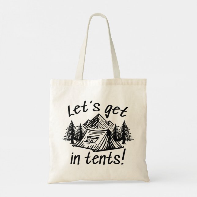 Bolso De Tela Vamos a las carpas (Reverso)