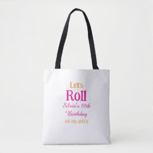 Bolso De Tela Vamos a rodar feliz 10 cumpleaños añadir nombre re