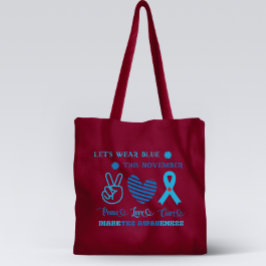 Bolso De Tela Vamos A Usar El Azul Este Noviembre - Conciencia S