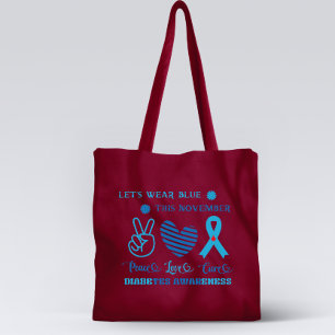 Bolso De Tela Vamos A Usar El Azul Este Noviembre - Conciencia S