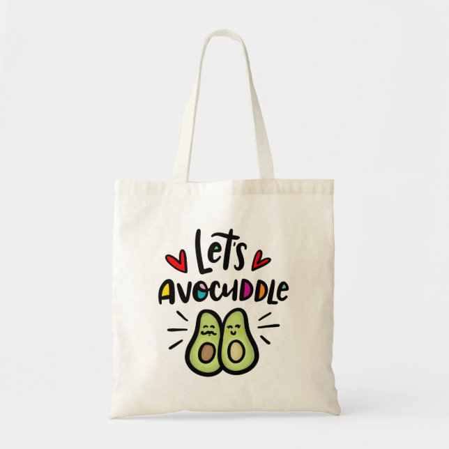Bolso De Tela Vamos Avocuddle (Frente)