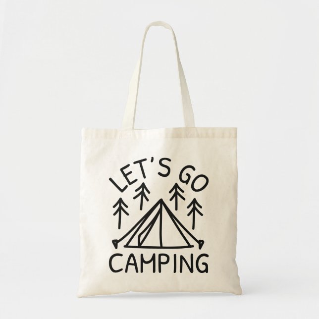 Bolso De Tela Vamos Camping (Frente)