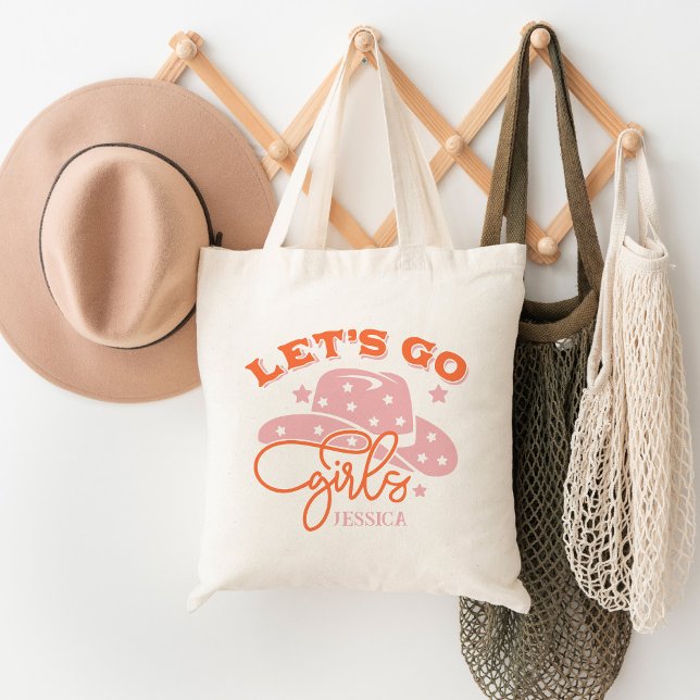Bolso De Tela Vamos Chicas Cowboy Gorra Bachelorette Nombre pers (Subido por el creador)