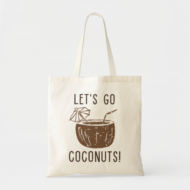 Bolso De Tela Vamos Coconuts (Frente)