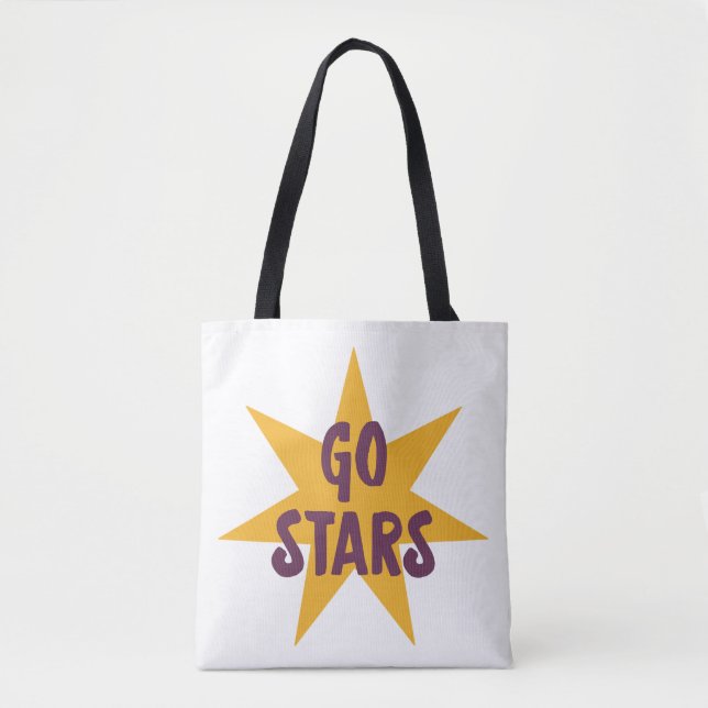 Bolso De Tela Vamos Estrellas (Anverso)