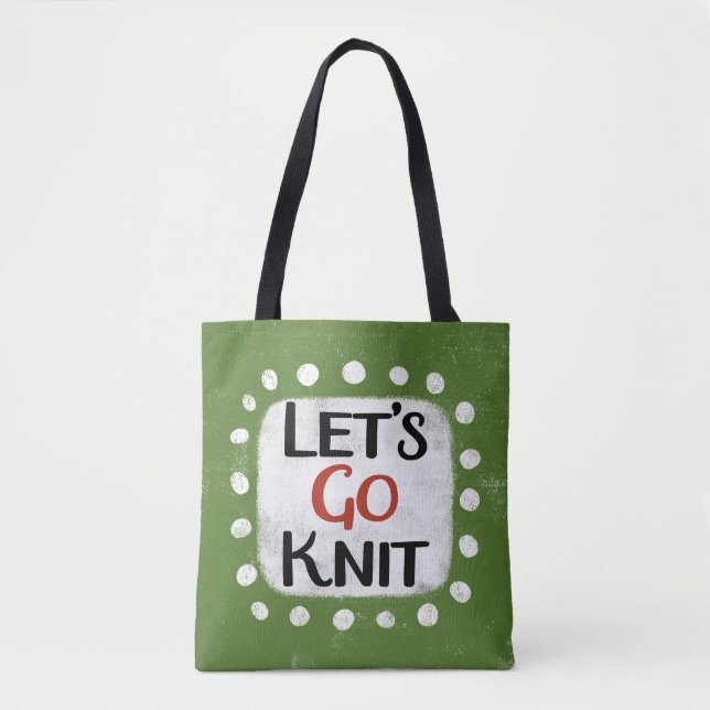Bolso De Tela Vamos Knit Tote Bag (Anverso)